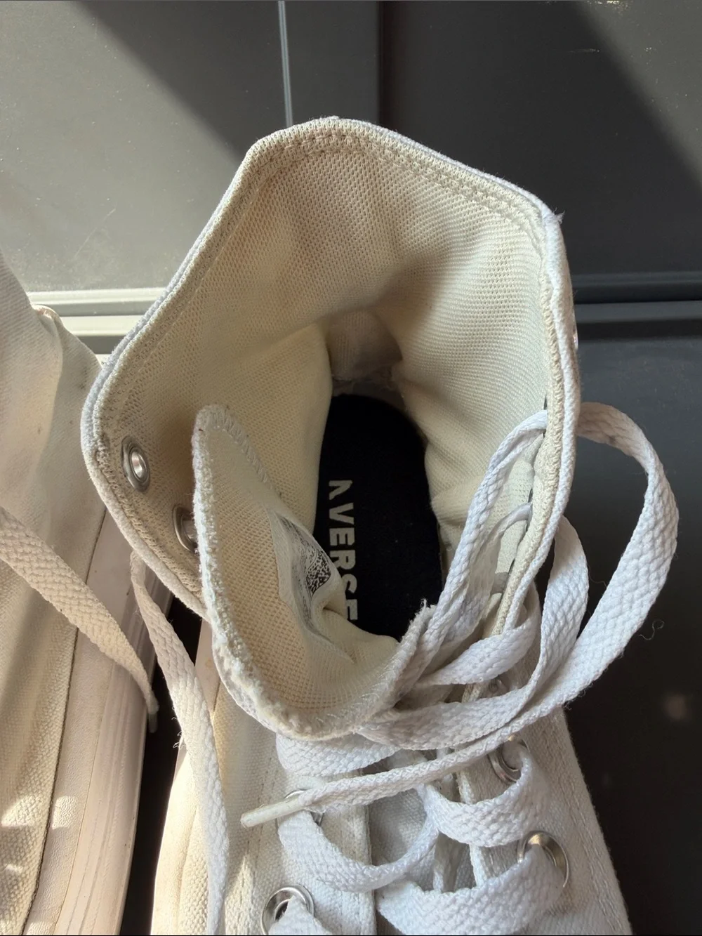 Converse White High-Top Platform Sneakers